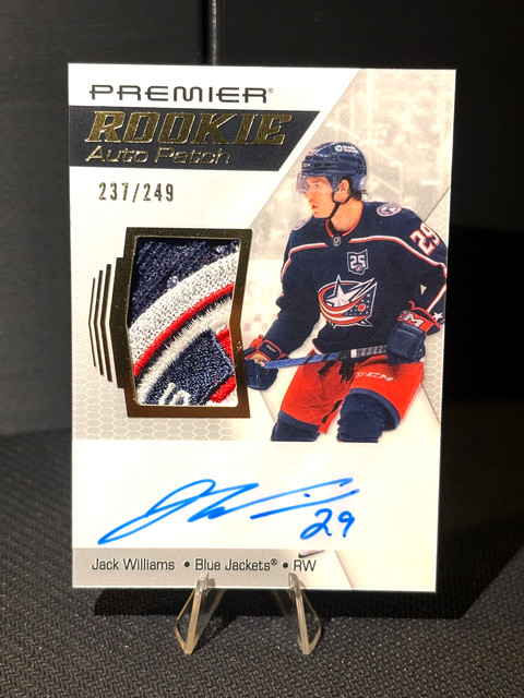 2025-26 Upper Deck Premier Jack Williams Rookie Auto Patch 4 COLOR RPA /249