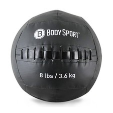 BODY SPORT WALL BALL, 8LB, BLACK