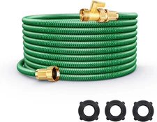 Garden Hose 50Ft Non-Expandable, Leakproof Water Hose Kink Free Wear-Resistant, 