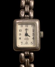 Vintage Hallmarked Sterling Silver (.925) Ladies' Rectangular Watch