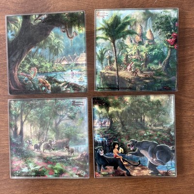 Disney Thomas Kinkade Set of 4 The Jungle Book