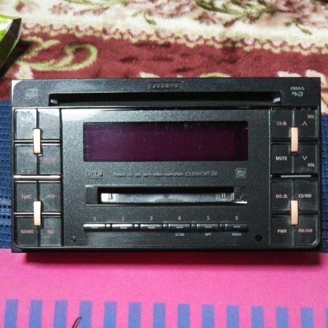 Used ECLIPSE 3306CMT BK CD MD AUX Radio Car Stereo - Tested 