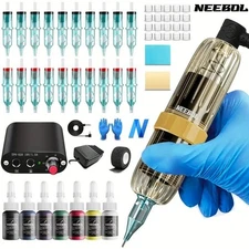 Complete Corded Tattoo Kit: Lightweight Machine, Ideal for Beginners Tattoo Gift