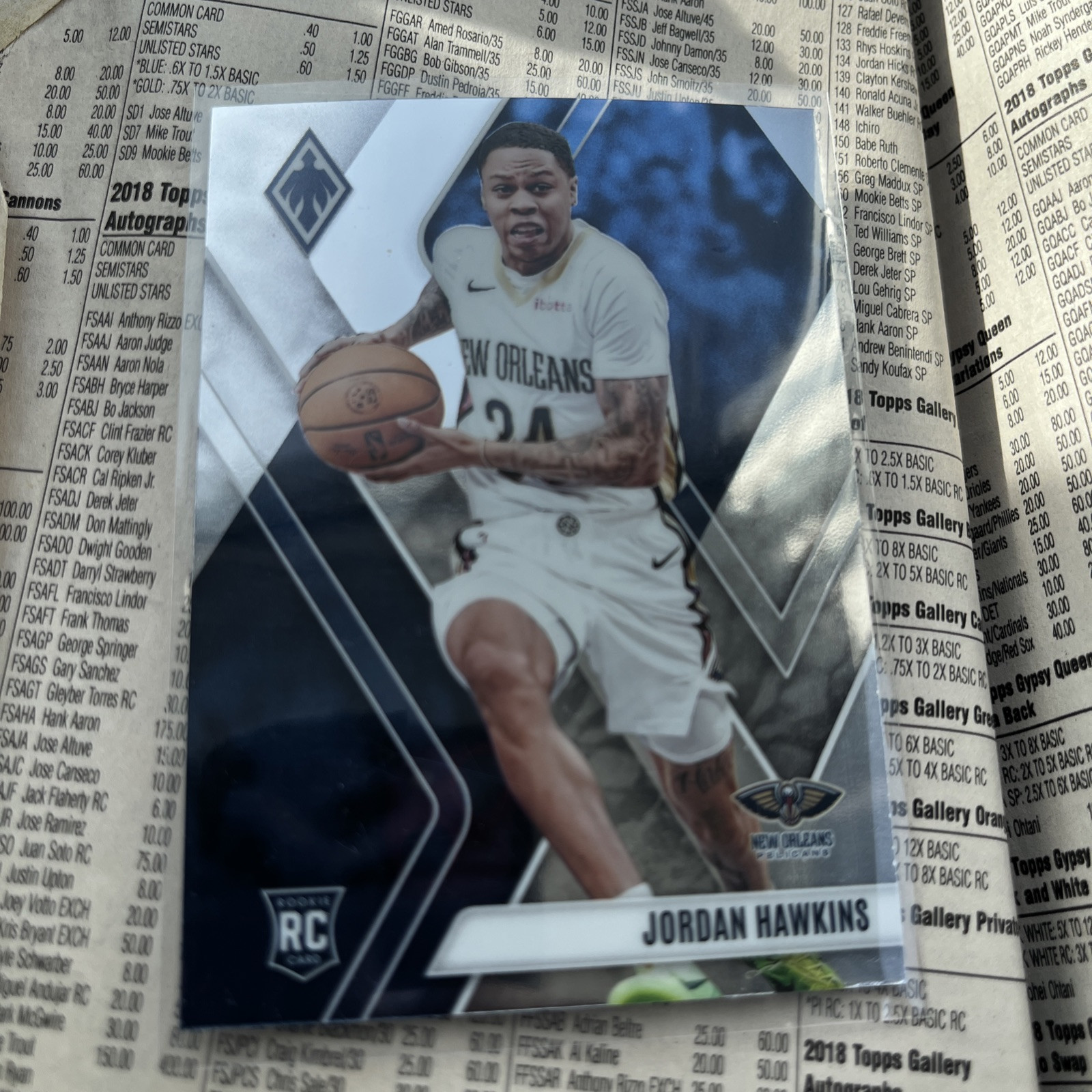 2023-24 Panini Phoenix Basketball Jordan Hawkins RC #254 New Orleans Pelicans
