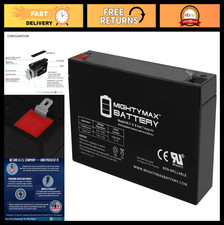 6V 7AH Rechargeable SLA AGM Battery - F1 Terminal, Sealed Lead Acid Power Source