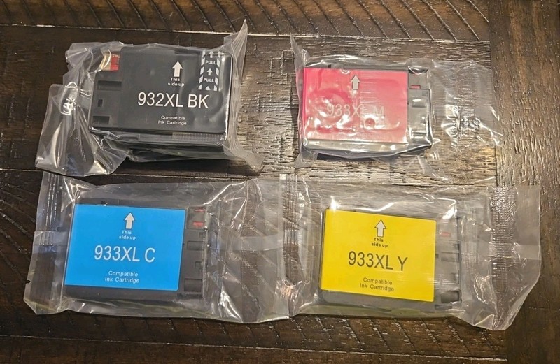 Ink Cartridges - 932XL - 933XL - Lot Of 4 - CN053AN, CN054AN Exp: Nov/2027