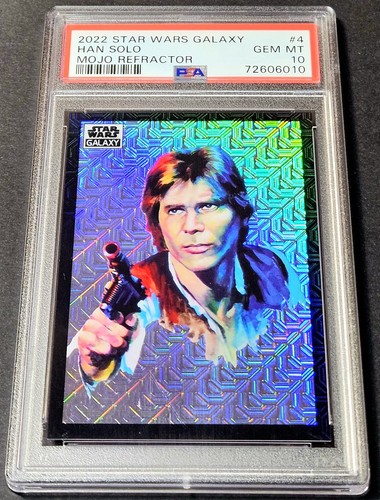 Star Wars Galaxy Mojo /50 Han Solo PSA 10 Refractor 2022 Topps Chrome #4