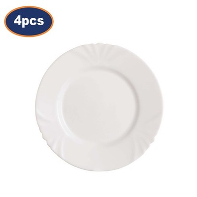 Beilagenteller Luminarc Cadix weiß Opalglas 19 cm Vorspeise Servierteller 4 Stück