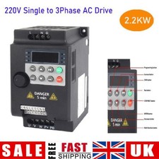 2.2KW 3HP 220V Variable Frequency Drive Inverter Converter VFD Single To 3 Phase