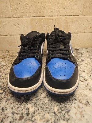 Nike Air Jordan 1 LOW White Royal Blue Black Sneakers 553558-140 Men's AJ1