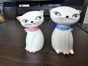 Vintage 1950s Holt Howard Cozy Kittens Cats Salt & Pepper Shaker Set Japan as-is