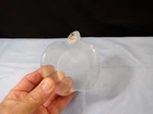 Fenton Clear Glass Undecorated Apple Shaped Paperweight