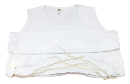 XXL Tsitsit blanc d'Israël casher 100% coton Talit Katan idée cadeau mitzvah - Picture 6 of 6