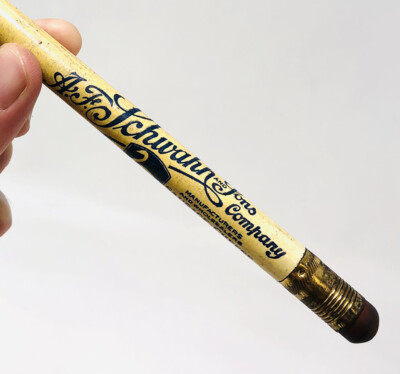 RARE! A.F. Schawhn & Sons Food Eau Claire Wisconsin Big Advertising Pencil D22