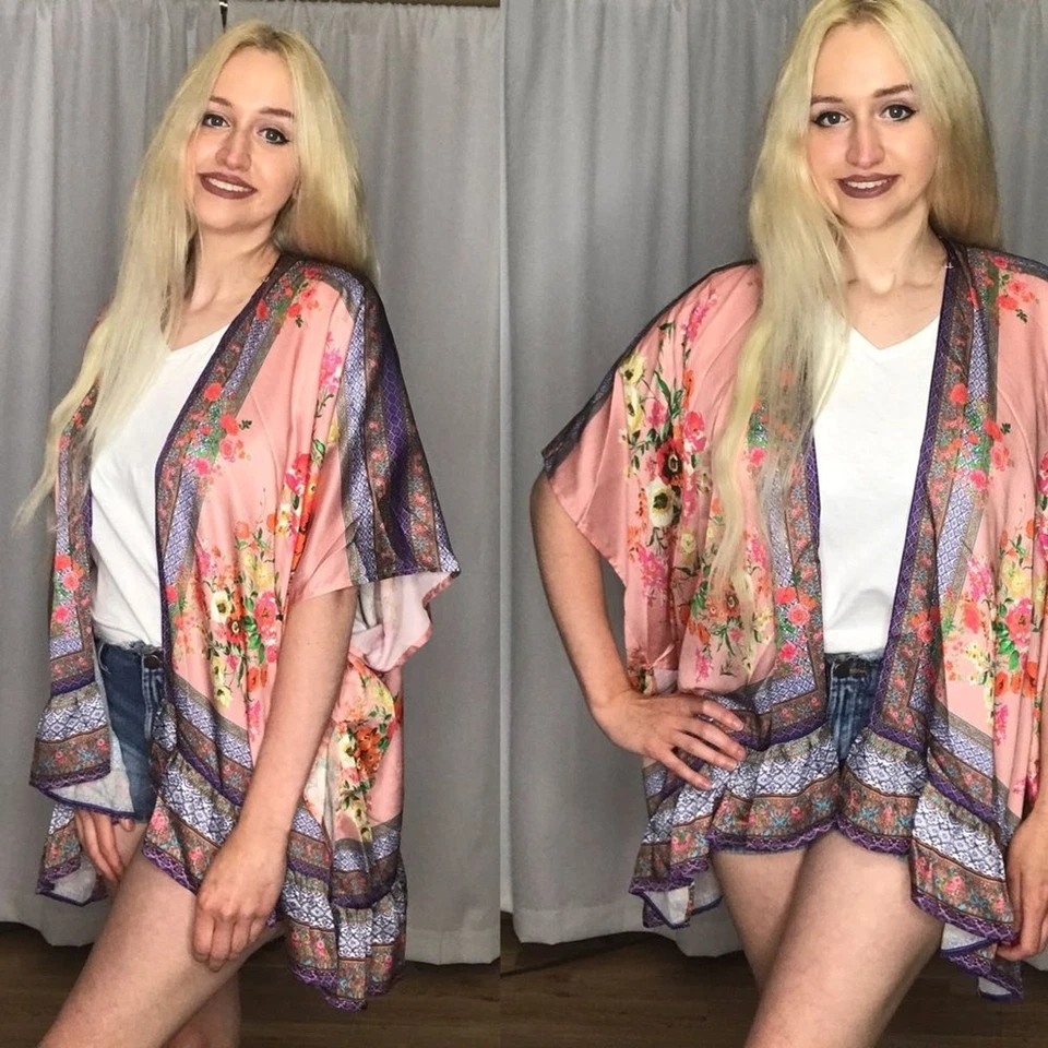 Umgee NWT Boutique Kimono Cardigan 1X - Image 2 of 4