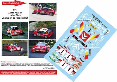 Décalcomanies 1/32 Pour Citroën C2 Sébastien Loeb Rallye Lyon Charbonnières 2008 - Ref 1289