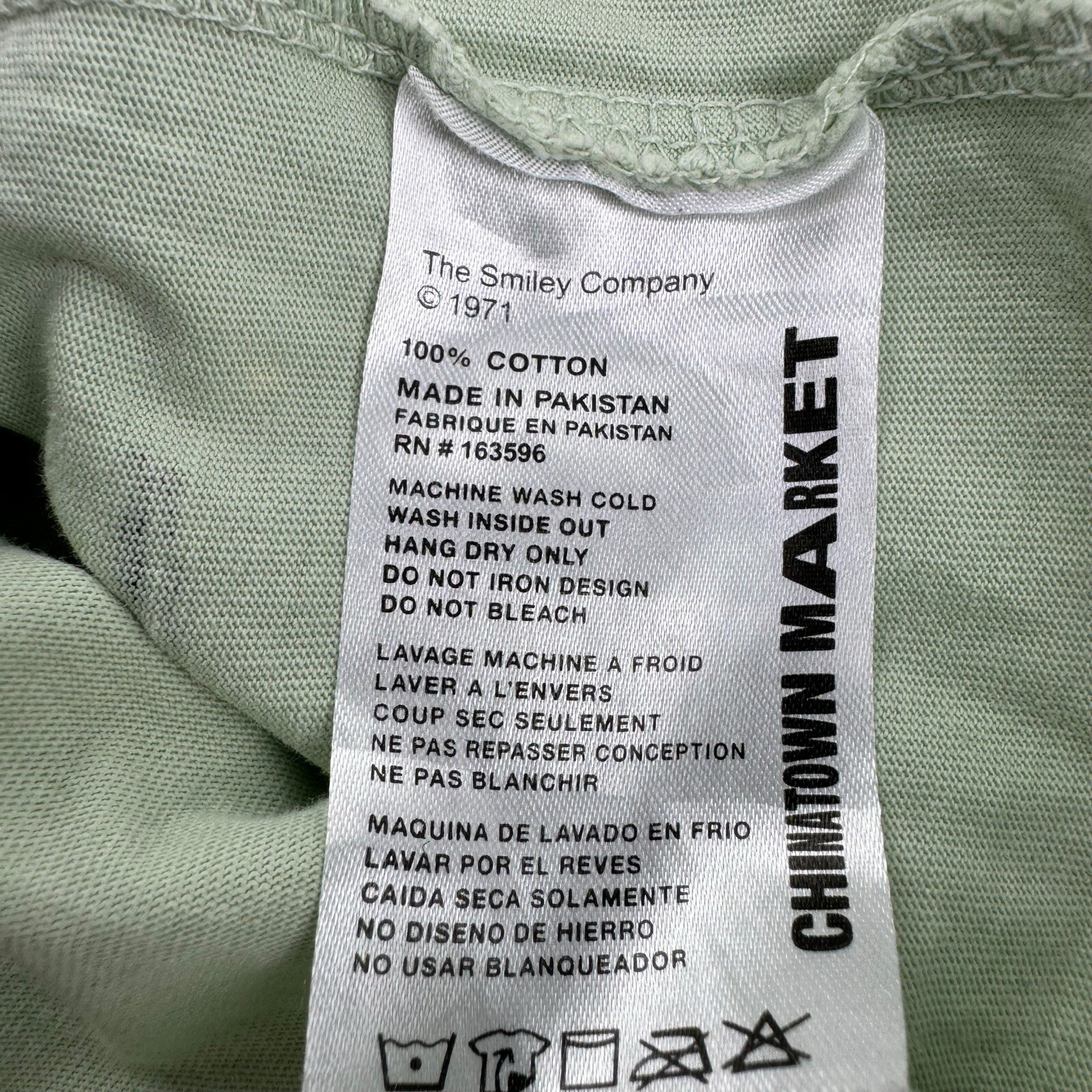 Chinatown Market X Smiley Mint Short Sleeve Cotto… - image 4