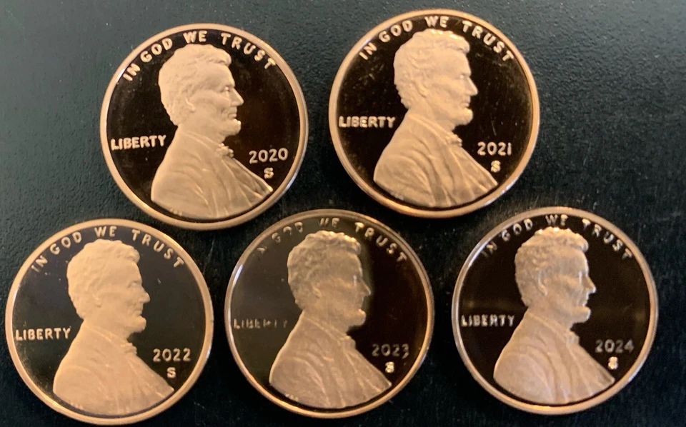 1976~2024 S Lincoln Penny Choice ~ Gem Proof Run 52 Coin Decade Set US Mint Lot - Image 2 of 4