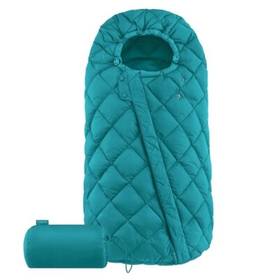 CYBEX Snøgga Kinderwagenfußsack mit Aufbewahrungstasche River hellblau neu mit Etikett
