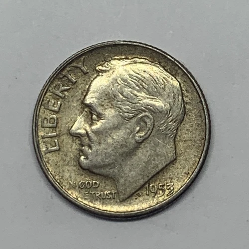 1953 S Roosevelt Silver Dime San Francisco Mint Estate Coin You Grade 3of3