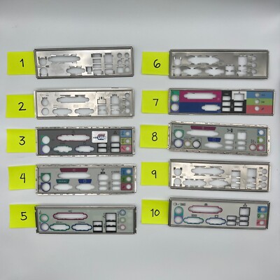 Motherboard IO Shield I/O Backplate For ATX Cases Pick One | eBay
