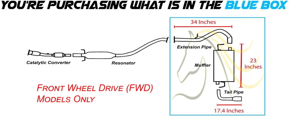 Silenciador de tubo de cola interior de acero inoxidable se adapta a: Pontiac Vibe 2003-2004 1,8 L tracción delantera Foto 3 de 4