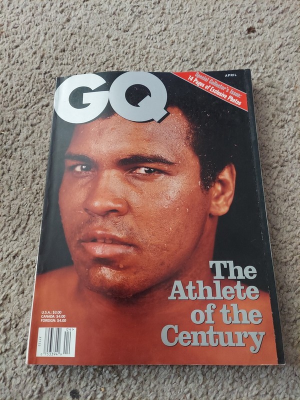 GQ Magazine April 1998 Muhammad Ali Athlete of the Century No Label Newsstand