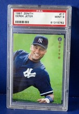 1997 ZENITH DEREK JETER BASEBALL CARD #17 ~ PSA 9