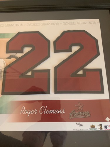 Roger Clemens Houston Astros Jersey Number Commemorative 53 of 100 21.5" x 16" - Bild 4 von 7