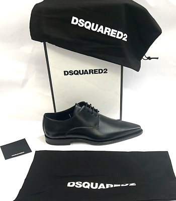 Dsquared2 Shoe Man Size EU 39 Model Inglesina Black Leather DQ02