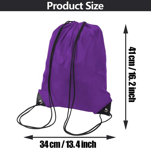 Drawstring Bags Swim Bag Oxford Drawstring Gym Bag String School Bag Waterproof - Picture 55 of 67