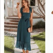 Show Me Your Mumu Claire Midi Dress Size M NWOT