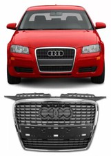 FRONT UPPER CENTER GRILLE FOR AUDI A3 8P 2005-2008 SPORTBACK HATCHBACK