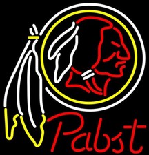 10" Vivid Washington Redskins Beer Logo LED Neon Sign Light Lamp Bright Room