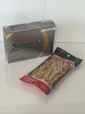 Srixon Z-Star Diamond Pure White Golf Balls NEW OPEN BOX With 100 Maxfli Tees