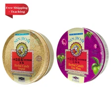 Nin Jiom Herbal Candy Original & Ume Plum Flavor Irritated Sore Throat Halal