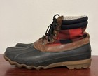 Sperry Buffalo Plaid Waterproof Duck Boots Mens Size 13 Rare — photo 1