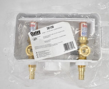 Oatey Centro II Washing Machine Outlet Box White Durable PVC Mounted 38156