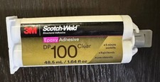 3M Scotch-Weld Epoxy Adhesive DP100 Clear, 1.64 oz 1 Ea 