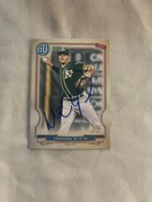 matt chapman 2020 gypsy queen autographed card 188 blue jays 