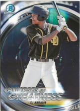2020 Bowman Draft C.J. Abrams RC Glimpses of Greatness SP RC 