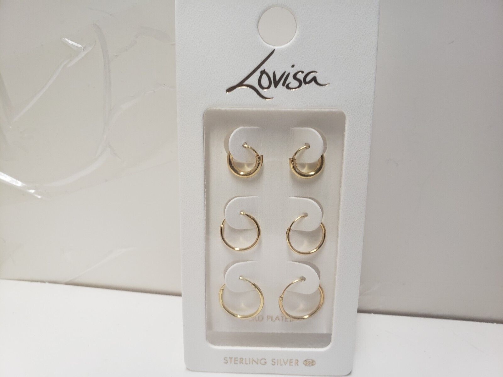 Gold Plated Sterling Silver Small Chubby Hoop Earrings - Lovisa