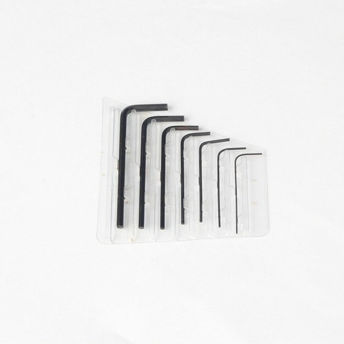 7pcs 0.7mm-3mm Alloy Steel Mini Micro Hex Allen Key Set Wrench Screwdriver Black - Picture 5 of 8
