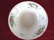 Universal Porcelain H Brand serving bowl white floral 13-7/8" wide