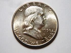 1950-P BU+ Franklin Silver Half Dollar with nearly Full Bell Lines
