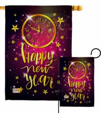 Unforgettable New Year Garden Flag Winter Decorative Gift Yard House Banner