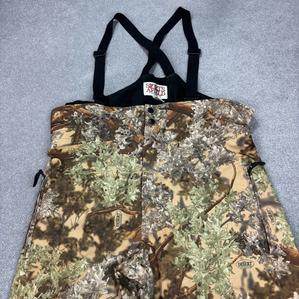 RealTree Dungarees Adult X Large 40x32 Brown Bib Hunting Lined USA Overalls Men - Image 2 of 4