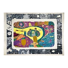 ILLEGIBLE SIGNATURE. Engraving. Serigraphy. Contemporary art.