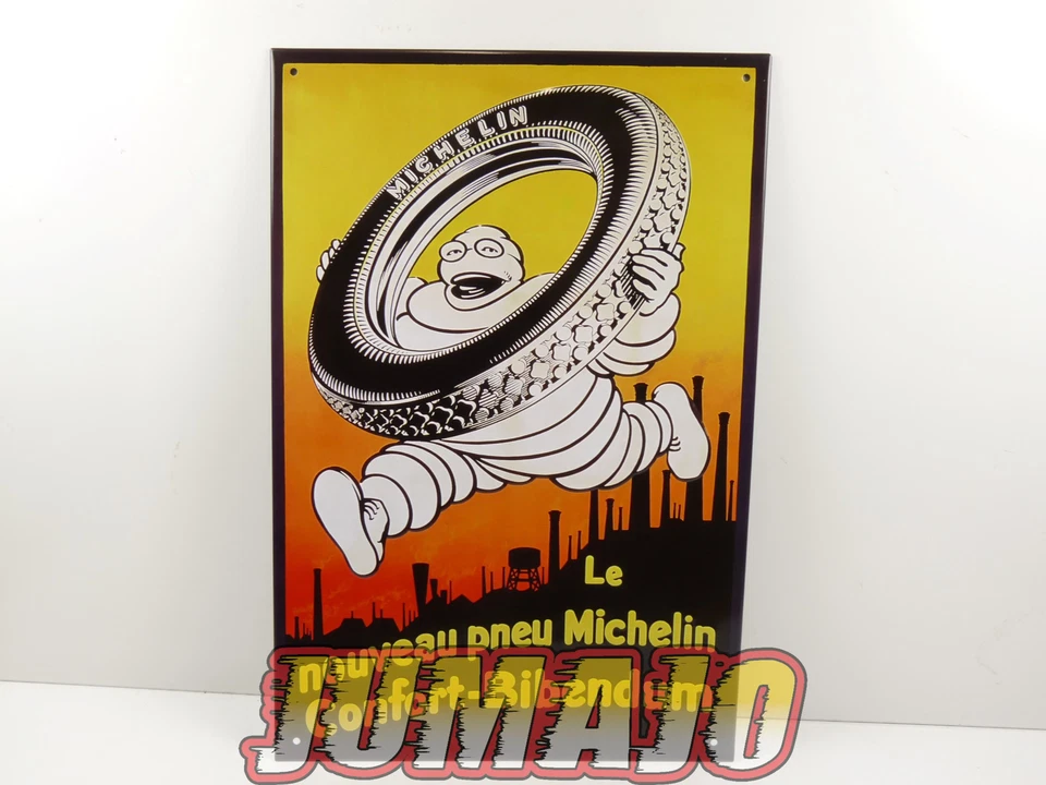 PB215 PLAQUES PUBLICITAIRE tôlée age d'or de l'Automobile 20x30cm Michelin vinta