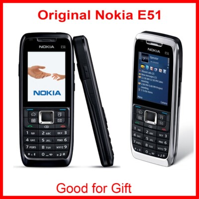 Nokia E Series E51 Black Steel (Unlocked) Bluetooth camera WIFI